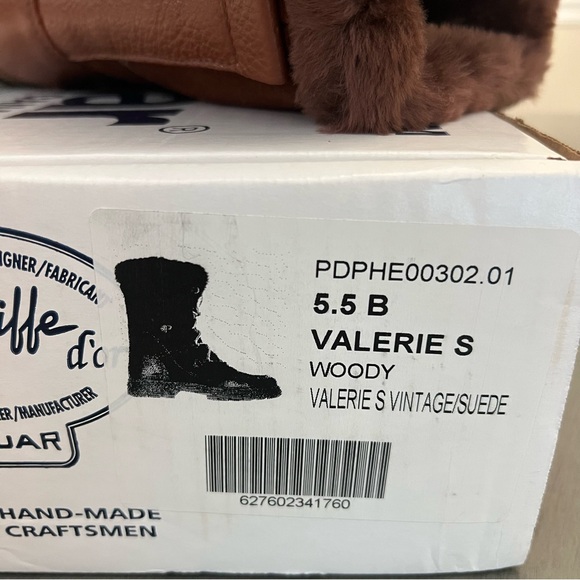 Pajar Valerie S Brown Leather Shearling Ice Gripper Waterproof Mid-Calf Boot 5.5 - Picture 14 of 15